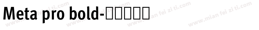 Meta pro bold字体转换